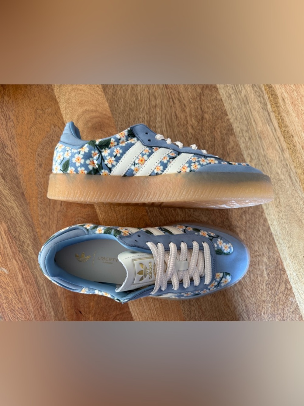 Adidas Floral Sambae X Liberty London Shoes NWOT - Picture 3 of 10